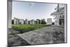 Duisburg, North Rhine-Westphalia, Garten Der Erinnerung with View at the Jewish Parish Hall-Bernd Wittelsbach-Mounted Photographic Print