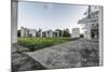 Duisburg, North Rhine-Westphalia, Garten Der Erinnerung with View at the Jewish Parish Hall-Bernd Wittelsbach-Mounted Photographic Print