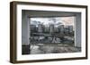 Duisburg, North Rhine-Westphalia, Germany, Five Boats Office Building in the Duisburg Inner Harbour-Bernd Wittelsbach-Framed Photographic Print