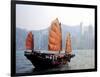 Duk Ling Junk Boat Sails in Victoria Harbor, Hong Kong, China-Russell Gordon-Framed Photographic Print