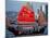 Duk Ling Junk Boat Sails in Victoria Harbor, Hong Kong, China-Russell Gordon-Mounted Photographic Print