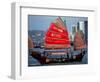 Duk Ling Junk Boat Sails in Victoria Harbor, Hong Kong, China-Russell Gordon-Framed Photographic Print