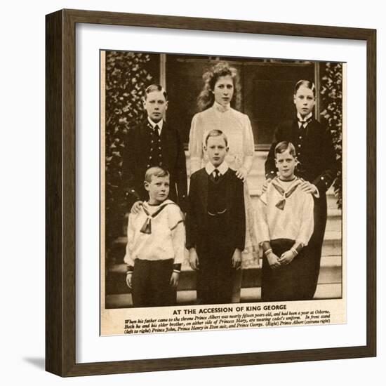 Duke and Duchess of York's Six Children-null-Framed Photographic Print