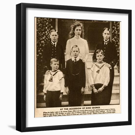 Duke and Duchess of York's Six Children-null-Framed Photographic Print