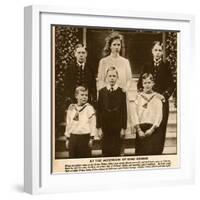 Duke and Duchess of York's Six Children-null-Framed Photographic Print