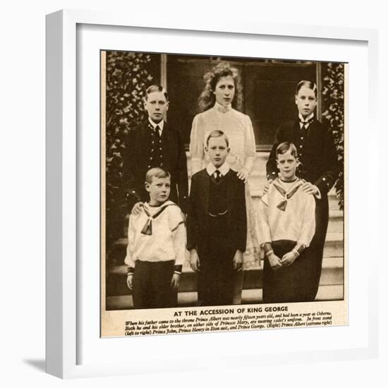 Duke and Duchess of York's Six Children-null-Framed Photographic Print