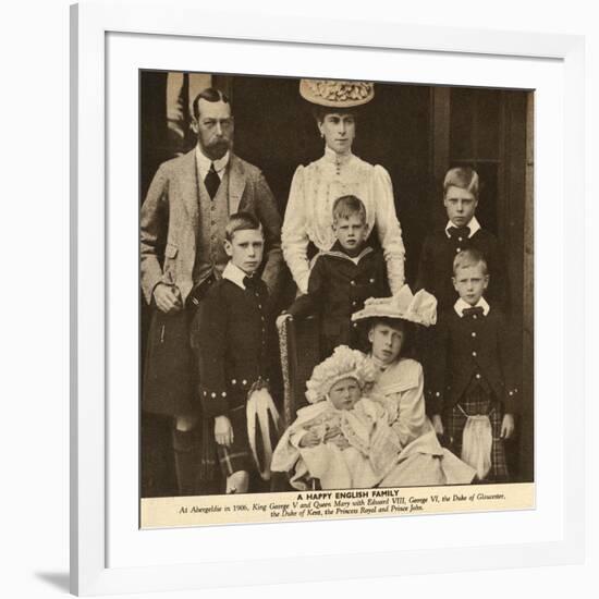 Duke and Duchess of York with their Six Children-null-Framed Photographic Print