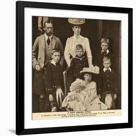 Duke and Duchess of York with their Six Children-null-Framed Photographic Print