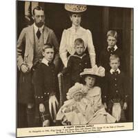 Duke and Duchess of York with their Six Children-null-Mounted Photographic Print