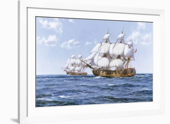 'Duke' And 'Duchess'-Montague Dawson-Framed Giclee Print