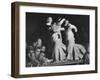 Duke Cheerleaders Cheering Amound the Fans in the Bleachers-Mark Kauffman-Framed Photographic Print