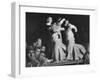 Duke Cheerleaders Cheering Amound the Fans in the Bleachers-Mark Kauffman-Framed Photographic Print