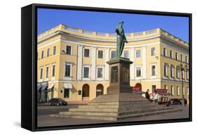 Duke De Richelieu Monument, Odessa, Crimea, Ukraine, Europe-Richard-Framed Stretched Canvas