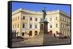 Duke De Richelieu Monument, Odessa, Crimea, Ukraine, Europe-Richard-Framed Stretched Canvas