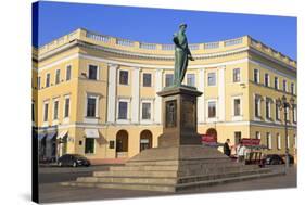 Duke De Richelieu Monument, Odessa, Crimea, Ukraine, Europe-Richard-Stretched Canvas