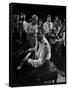 Duke Ellington Playing Don't Get Around Much Anymore-Gjon Mili-Framed Stretched Canvas