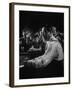 Duke Ellington Playing Sophisticated Lady at Jam Session-Gjon Mili-Framed Premium Photographic Print