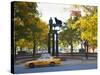 Duke Ellington Statue, Frawley Circle, Harlem, Manhattan, New York City, USA-Jon Arnold-Stretched Canvas