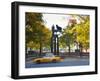 Duke Ellington Statue, Frawley Circle, Harlem, Manhattan, New York City, USA-Jon Arnold-Framed Premium Photographic Print