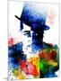 Duke Ellington Watercolor-Jack Hunter-Mounted Art Print