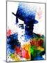 Duke Ellington Watercolor-Jack Hunter-Mounted Art Print