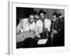 Duke Ellington with Ben Webster and Jimmy Hamilton at Carnegie Hall, 1948-null-Framed Photo