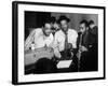 Duke Ellington with Ben Webster and Jimmy Hamilton at Carnegie Hall, 1948-null-Framed Photo