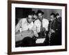 Duke Ellington with Ben Webster and Jimmy Hamilton at Carnegie Hall, 1948-null-Framed Photo