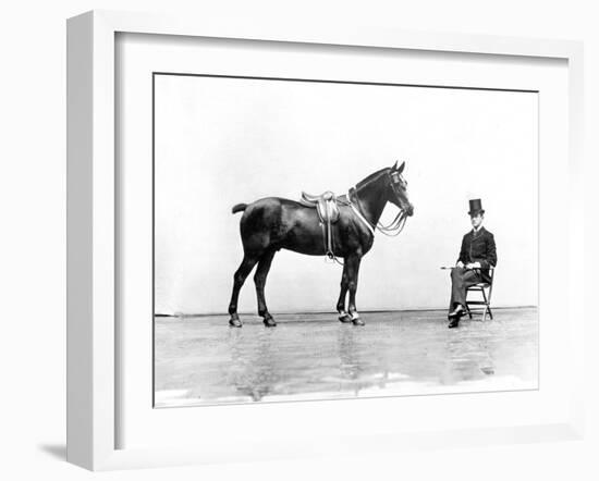 Duke Emanuele Filiberto of Savoy in Florence in 1890-null-Framed Photo