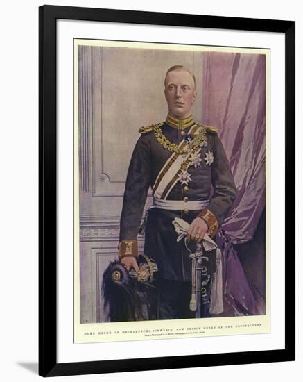 Duke Henry of Mecklenburg-Schwerin, Now Prince Henry of the Netherlands-Frederic De Haenen-Framed Giclee Print