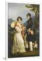 Duke Maximilian Joseph in Bavaria and Ludovika of Bavaria at Schloss Tegernsee-Joseph Karl Stieler-Framed Giclee Print