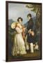 Duke Maximilian Joseph in Bavaria and Ludovika of Bavaria at Schloss Tegernsee-Joseph Karl Stieler-Framed Giclee Print