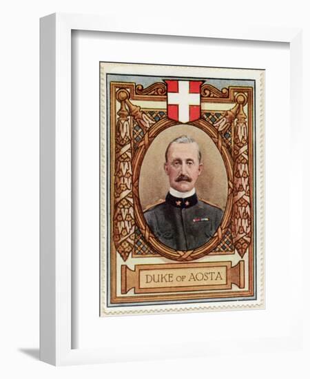 Duke of Aosta, Stamp-null-Framed Art Print