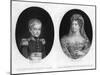 Duke of Bordeaux and the Duchess of Berri-Charles Achille d' Hardiviller-Mounted Giclee Print