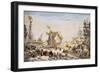 Duke of Burgundy's Ship Launched in Rochefort on 20 October 1751, France, 18th Century-null-Framed Giclee Print
