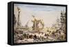 Duke of Burgundy's Ship Launched in Rochefort on 20 October 1751, France, 18th Century-null-Framed Stretched Canvas