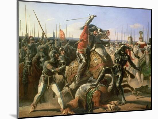 Duke of Friedland (1583-1634) at the Charge of Wallenstein 1632, 1839-Feodor Dietz-Mounted Giclee Print