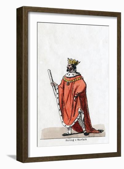 Duke of Norfolk, Costume Design for Shakespeare's Play, Henry VIII, 19th Century-null-Framed Giclee Print