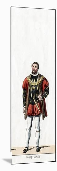 Duke of Suffolk, Costume Design for Shakespeare's Play, Henry VIII, 19th Century-null-Mounted Giclee Print