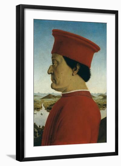 Duke of Urbino, Battista Sforza-Piero della Francesca-Framed Art Print