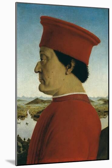 Duke of Urbino, Battista Sforza-Piero della Francesca-Mounted Art Print