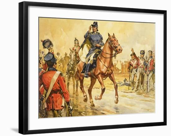 Duke of Wellington Rallying His Troops-James Edwin Mcconnell-Framed Giclee Print