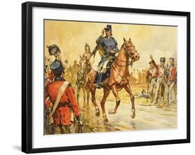 Duke of Wellington Rallying His Troops-James Edwin Mcconnell-Framed Giclee Print