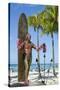Duke Paoa Kahanamoku, Waikiki Beach, Honolulu, Oahu, Hawaii, United States of America, Pacific-Michael DeFreitas-Stretched Canvas