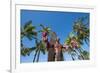 Duke Paoa Kahanamoku, Waikiki Beach, Honolulu, Oahu, Hawaii, United States of America, Pacific-Michael DeFreitas-Framed Photographic Print