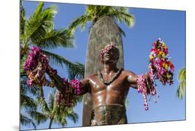 Duke Paoa Kahanamoku, Waikiki Beach, Honolulu, Oahu, Hawaii-Michael DeFreitas-Mounted Photographic Print