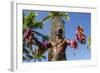 Duke Paoa Kahanamoku, Waikiki Beach, Honolulu, Oahu, Hawaii-Michael DeFreitas-Framed Photographic Print