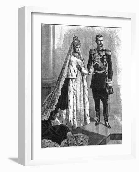 Duke Sergei Alexandrovich and Elizabeth of Hesse-null-Framed Art Print