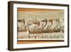 Duke William and his fleet cross the Channel to Pevensey, detail from the Bayeux Tapestry-null-Framed Giclee Print
