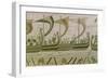 Duke William and His Fleet Cross the Channel to Pevensey, from the Bayeux Tapestry, Before 1082-null-Framed Giclee Print